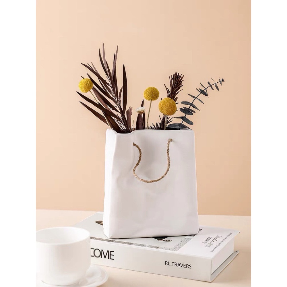 Creative Design Ceramic Flower Vase - Small Size